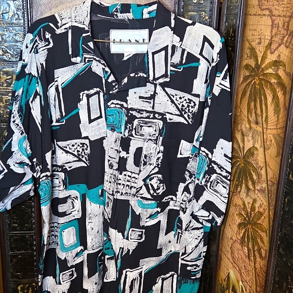 Vintage Abstract Print Shirt